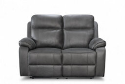 Faux Leather Grey 2 Seater Electric Recliner Sofa Vegas - thumbnail 3