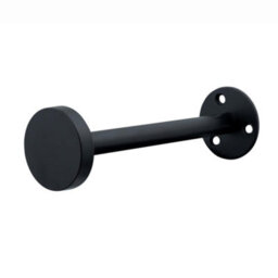 A.unique Home Pair Of Stud End Holdbacks With Fittings - Matte Black - thumbnail 1