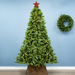 Christmas Tree World Red Battery-Powered Star Tree Topper - Reindeer & Stars Scene - thumbnail 4