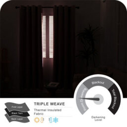 Deconovo Foil Printed Blackout Curtains 46 X 72 Inch Light Pink 2 Panels Thermal Insulated Window Eyelet Curtains Bedroom Curtains - thumbnail 4