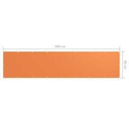 Berkfield Balcony Screen Orange 90X400 Cm Oxford Fabric - thumbnail 5