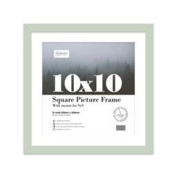 "10X10"" Mint Green Picture Frame - 10X10"" Square Frame With 9X9"" Mount For 10X10""/9X9"" Pictures Moderrn Style Thin Edge, 1 Pack" - thumbnail 1