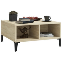 Berkfield Coffee Table Sonoma Oak 60X60X30 Cm Engineered Wood - thumbnail 5