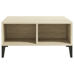 Berkfield Coffee Table Sonoma Oak 60X60X30 Cm Engineered Wood - thumbnail 3