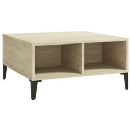Berkfield Coffee Table Sonoma Oak 60X60X30 Cm Engineered Wood - thumbnail 2