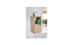 Spot On Dealz 2 Cubes Wooden Small Cube Storage Unit Wooden Bookcase 1 Door - thumbnail 1
