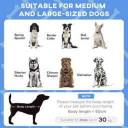 Pawhut Cooling Raised Dog Bed W/ Breathable Mesh, For M, L Dogs - Dark Blue - thumbnail 4