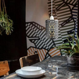 2X Industrial Wire Cage Lampshades Vintage E27 Metal Covers For Pendant Lights, Chandeliers, Floor Lamps & Wall Sconces - thumbnail 5