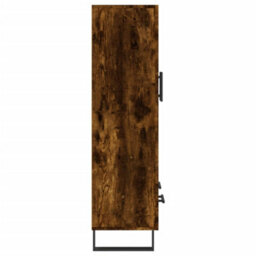 Berkfield Highboard Smoked Oak 69.5X31X115 Cm Engineered Wood - thumbnail 7