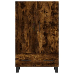 Berkfield Highboard Smoked Oak 69.5X31X115 Cm Engineered Wood - thumbnail 6