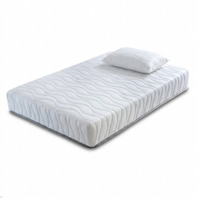 Rest Relax 3Ft Single 20Cm Extra-Firm Orthopaedic Foam Mattress & 1 Deep Sleep Pillow Set - High-Density Firm Support - image 1