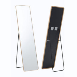 Living And Home Gold Freestanding Or Wall Mounted Rectangular Metal Full Length Mirror W 37 Cm X H 147 Cm - thumbnail 5