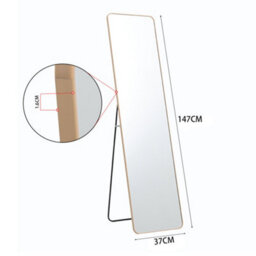Living And Home Gold Freestanding Or Wall Mounted Rectangular Metal Full Length Mirror W 37 Cm X H 147 Cm - thumbnail 6