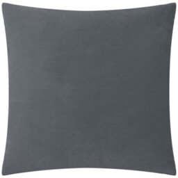 Paoletti Evoke Cut Velvet Polyester Filled Cushion, Charcoal, 55 X 55Cm - thumbnail 2