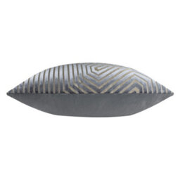Paoletti Evoke Cut Velvet Polyester Filled Cushion, Charcoal, 55 X 55Cm - thumbnail 3