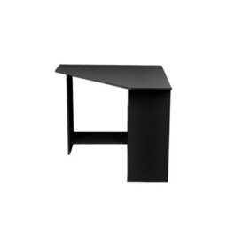 Black Corner Computer Desk Pc Laptop Table Book Shelves Home Study Office - thumbnail 4