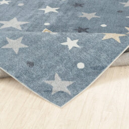 Livabliss Lillian-Kids Blue Grey Beige Yellow Washable Rug For Children's Rooms 160 X 213 Cm Easy Care, Non Shedding - thumbnail 4
