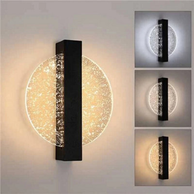 12W Indoor Led Wall Lights 3Colors Round Wall Lamp Bedroom Hallway Living Room - image 1