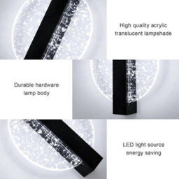 12W Indoor Led Wall Lights 3Colors Round Wall Lamp Bedroom Hallway Living Room - thumbnail 3