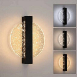 12W Indoor Led Wall Lights 3Colors Round Wall Lamp Bedroom Hallway Living Room - thumbnail 1