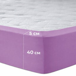 Aspire Homeware Purple Fitted Sheet 40 Cm Extra Deep Pocket Hypoallergenic Bed Sheet Microfiber (L)190Cm X (W)90Cm, Single - thumbnail 6