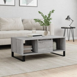 Berkfield Coffee Table Grey Sonoma 90X50X36.5 Cm Engineered Wood - thumbnail 1