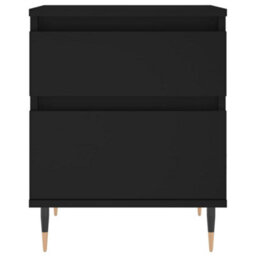 Berkfield Bedside Cabinets 2 Pcs Black 40X35X50 Cm Engineered Wood - thumbnail 6