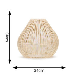 Valuelights Vine Natural Wicker Basket Ceiling Lamp Shade (D)34Cm - thumbnail 8