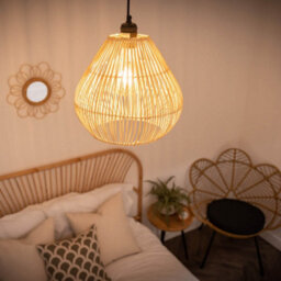 Valuelights Vine Natural Wicker Basket Ceiling Lamp Shade (D)34Cm - thumbnail 2