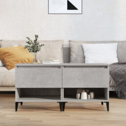 Berkfield Side Tables 2 Pcs Concrete Grey 50X46X50 Cm Engineered Wood - thumbnail 1
