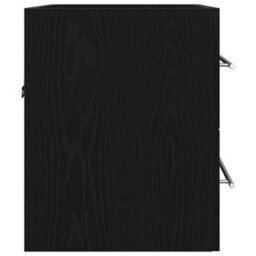Berkfield Bathroom Sink Cabinet Black Oak 60X38.5X48 Cm Engineered Wood - thumbnail 7
