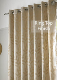 Luxury Living Tivoli Eyelet Ring Top Curtains Latte - thumbnail 4