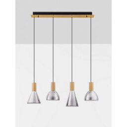 Luminosa Lighting Luminosa Voi Bar Pendant Ceiling Light Smokey, Brass Gold Triac Dimmable Led 32W 960Lm 3000K - thumbnail 3