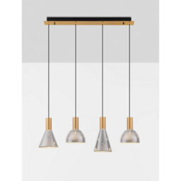 Luminosa Lighting Luminosa Voi Bar Pendant Ceiling Light Smokey, Brass Gold Triac Dimmable Led 32W 960Lm 3000K - thumbnail 4