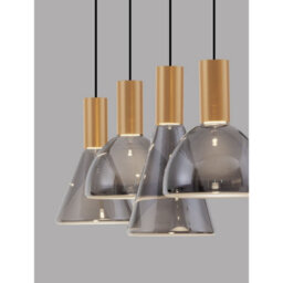 Luminosa Lighting Luminosa Voi Bar Pendant Ceiling Light Smokey, Brass Gold Triac Dimmable Led 32W 960Lm 3000K - thumbnail 5