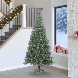 Vidaxl Christmas Tree With 300 Leds With Stand Green 240 Cm Pvc