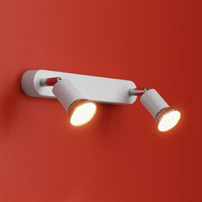 Sasha Bar Gloss White 2 Light Spotlight - image 1