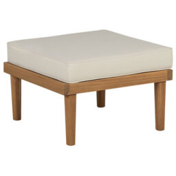 Beliani Garden Ottoman Baratti Acacia Wood Brown