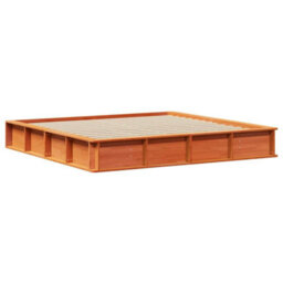 Berkfield Modern With Storage Wax Brown 200 X 200 Cm Wood