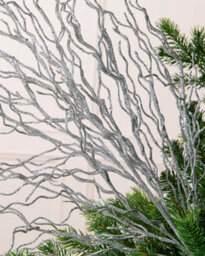 Werchristmas Silver Glitter Twig Christmas Tree Topper, 90 Cm - thumbnail 4