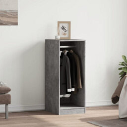 Walplus Wardrobe Concrete Grey 48X41X102 Cm Engineered Wood - thumbnail 3
