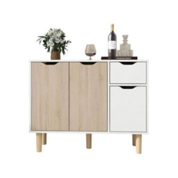 Modern Home Organizer Sideboard Living Room Storage Cabinet With 2 Door 2 Drawer - thumbnail 5