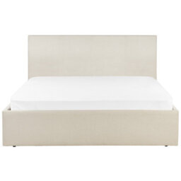 Beliani Ottoman Bed Fabric Orbey 140 X 200 Cm (Eu Double) Light Beige - thumbnail 6