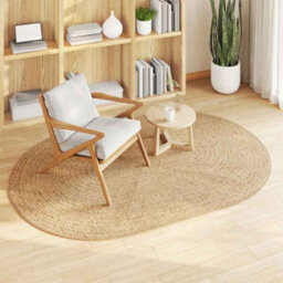 Walplus Zizur Brown Oval Polypropylene Rug Stylish Outdoor/indoor Floor Mat For Patios & Halls - thumbnail 3