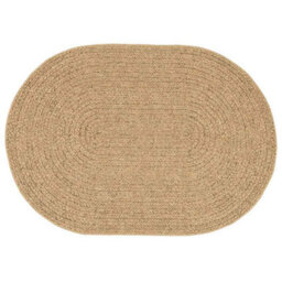 Walplus Zizur Brown Oval Polypropylene Rug Stylish Outdoor/indoor Floor Mat For Patios & Halls - thumbnail 2