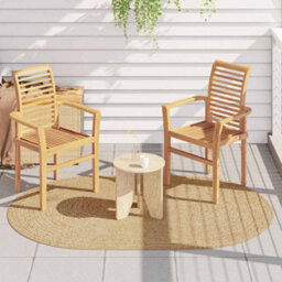 Walplus Zizur Brown Oval Polypropylene Rug Stylish Outdoor/indoor Floor Mat For Patios & Halls - thumbnail 1