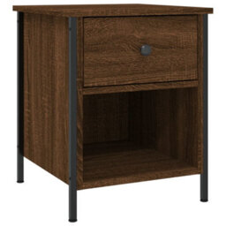 Berkfield Bedside Cabinets 2 Pcs Brown Oak 40X42X50 Cm Engineered Wood - thumbnail 3