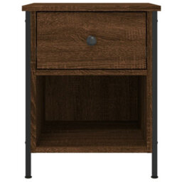 Berkfield Bedside Cabinets 2 Pcs Brown Oak 40X42X50 Cm Engineered Wood - thumbnail 7