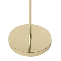 Beliani Glamour Floor Lamp - Gold Gloss Metal, Arched Exposed Bulb Design, 140Cm - thumbnail 4