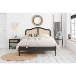 Birlea Leonie King Rattan Bed Black - thumbnail 2